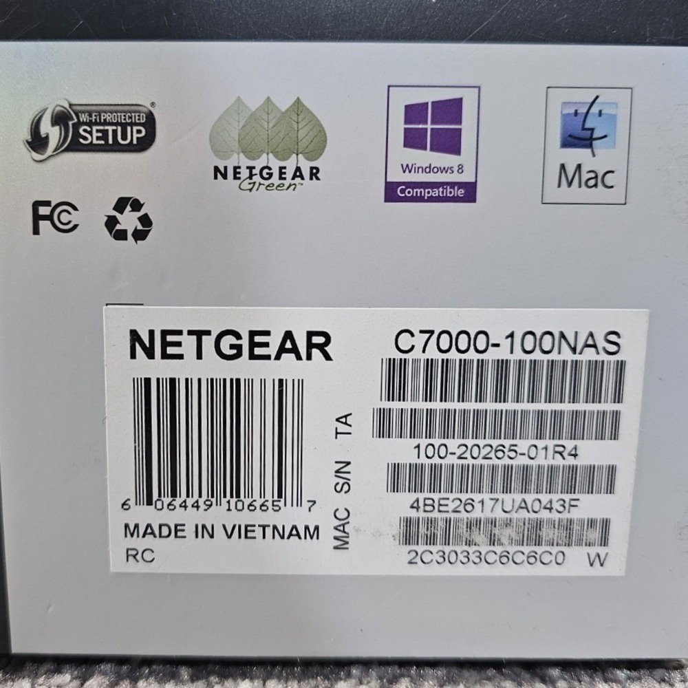 Netgear Nighthawk AC1900 Cable Modem Router Black C7000 WiFi DOCSIS 3.0 ,Tested - Picture 3 of 13